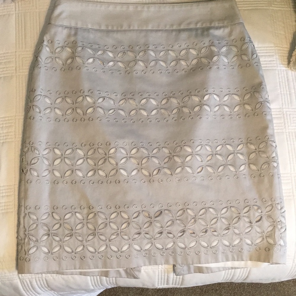 WHBM Beautiful silver-gray skirt!